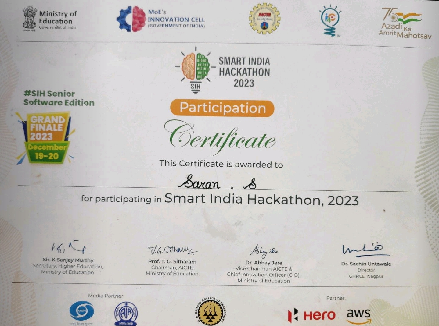 Smart India Hackathon